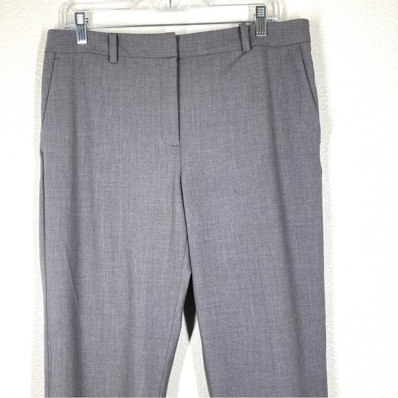 DKNY Womens Dress Pant Gray 10 Straight Leg Trousers Rayon Minimalist - Picture 2 of 16
